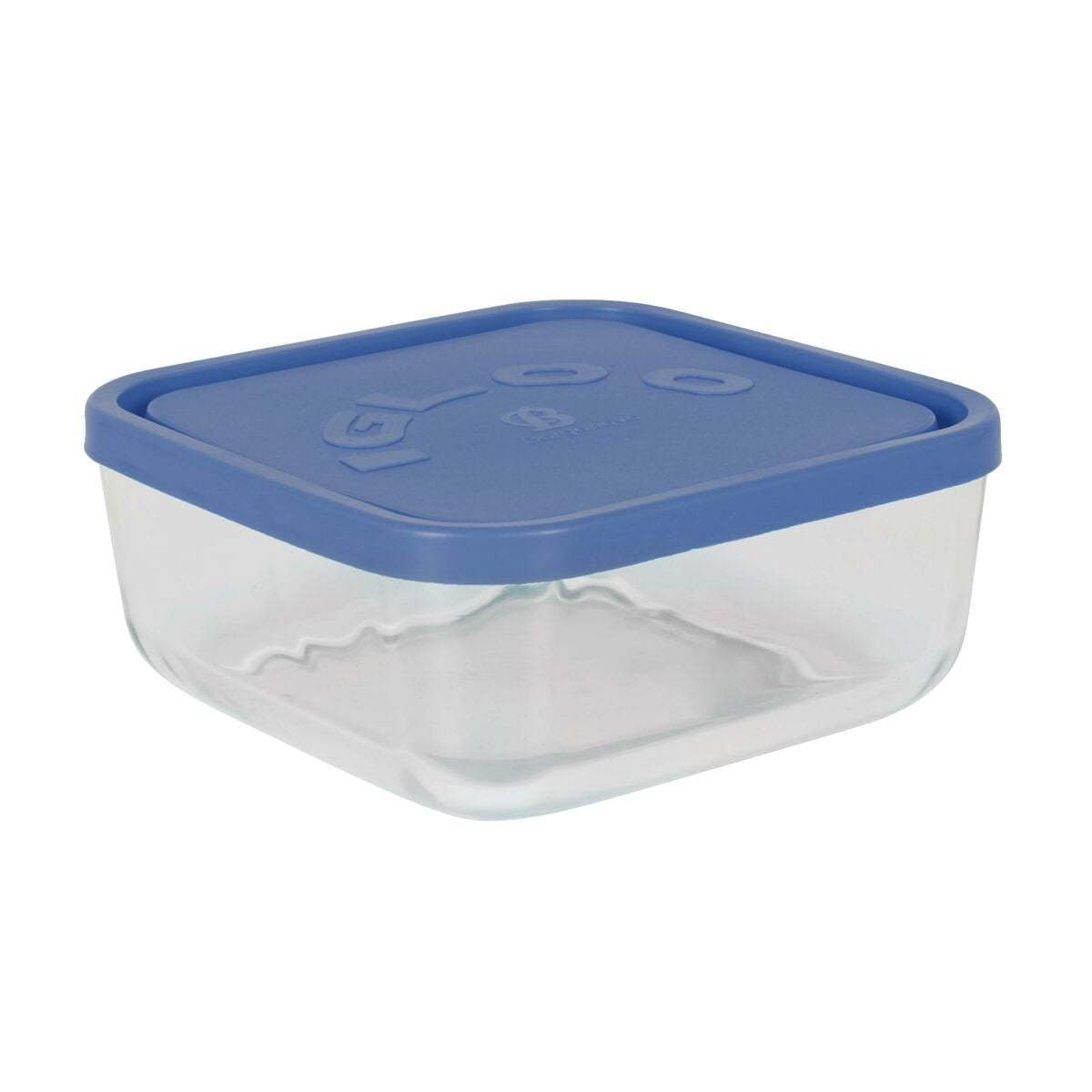 Lunch box Borgonovo Igloo Blue 22 x 22 x 9 cm 18,5 x 18,5 x 7,4 cm