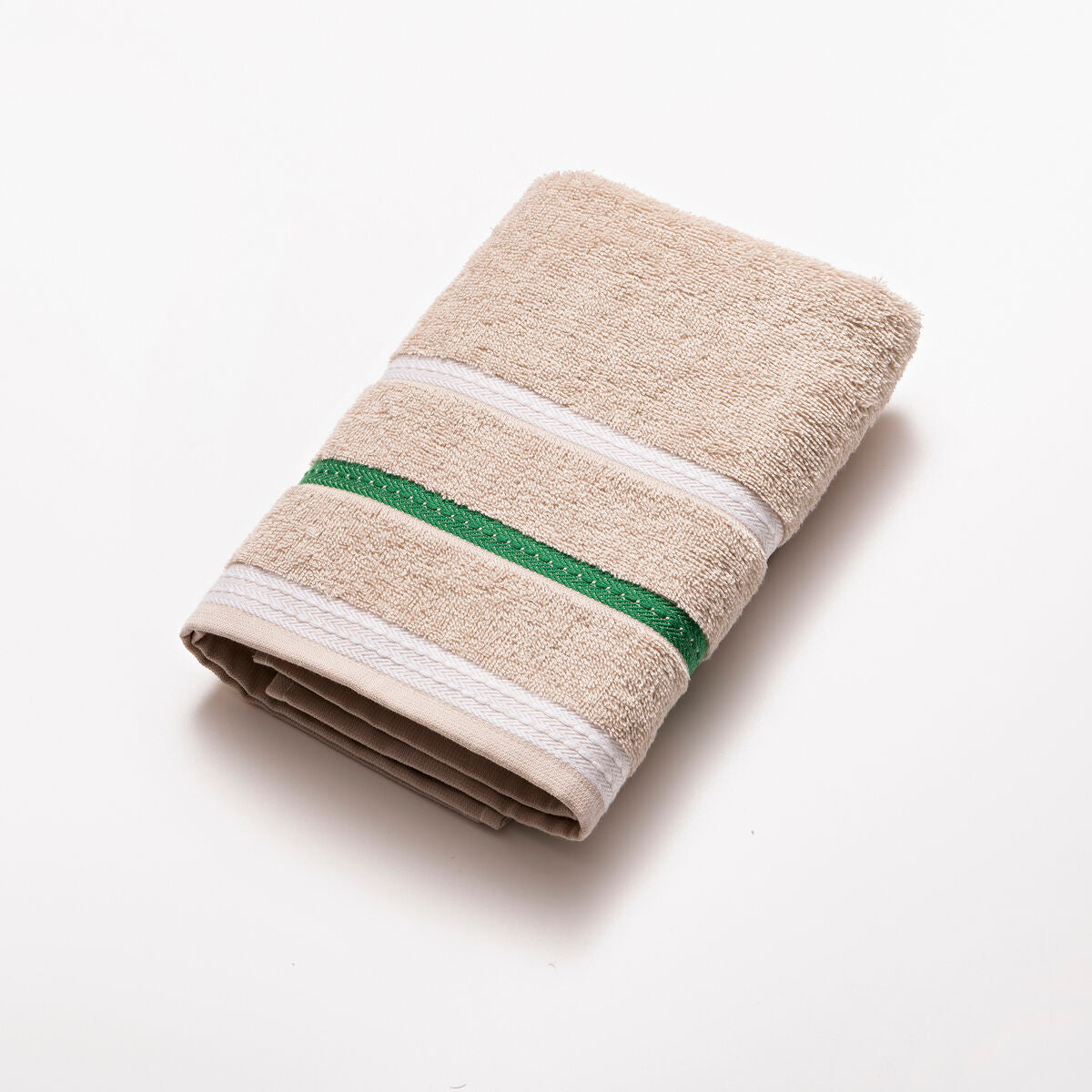 Hand towel Benetton Beige 50 x 90 cm Stripes