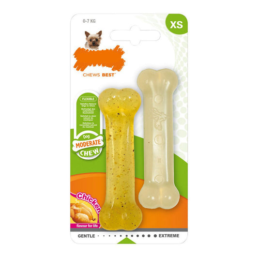 Nylabone - Thermoplastic Dog chewing toy, Size XS (2 pcs)