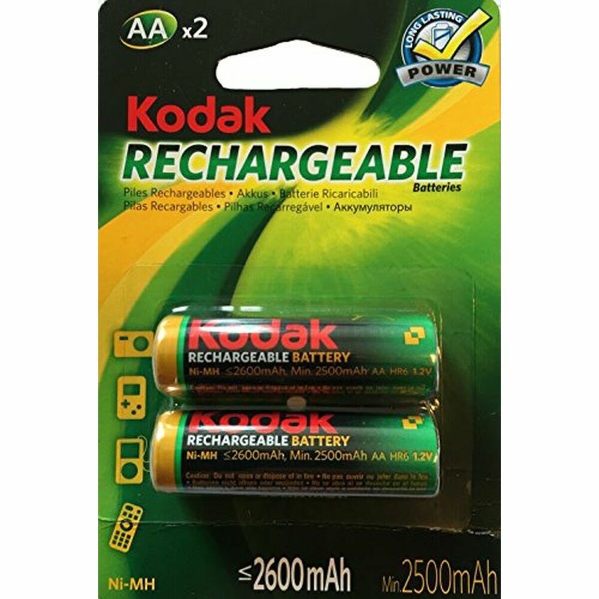 Kodak - Rechargeable Battery LR6 NI-MH 2600 mAh (2 pcs)