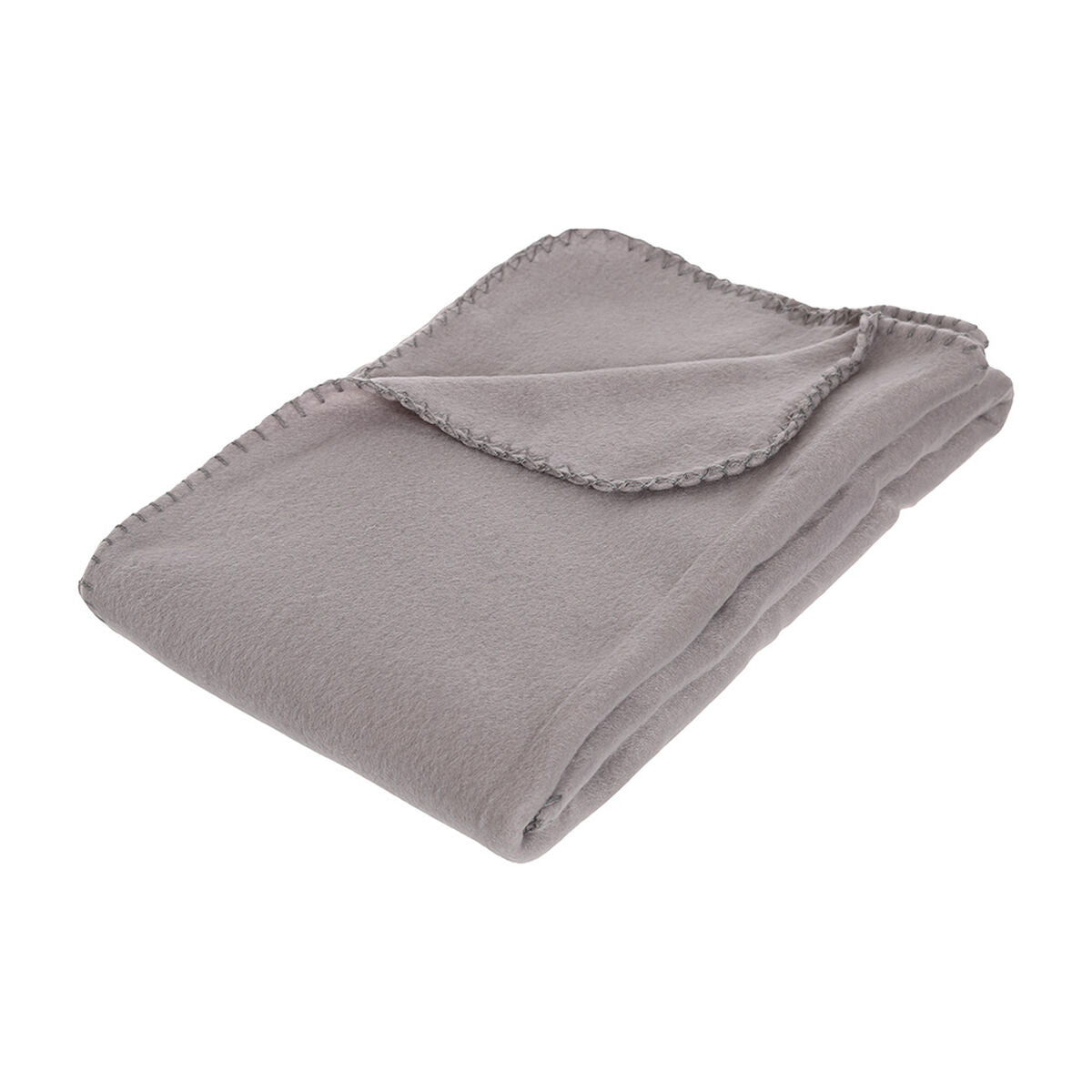 Fleece Blanket Atmosphera Brown Cotton 125 x 150 cm