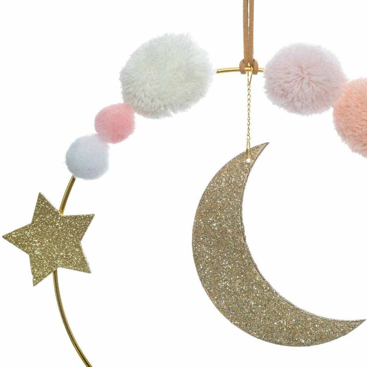 Atmosphera - Wall Decoration Children's Moon Ø 21,5 x 3 cm