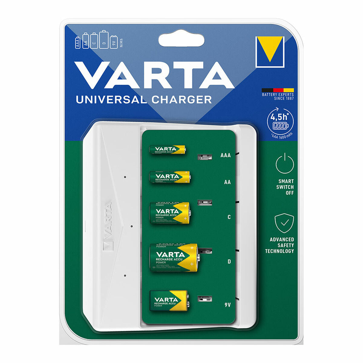 Varta - Battery charger 57658 4 Batteries Universal