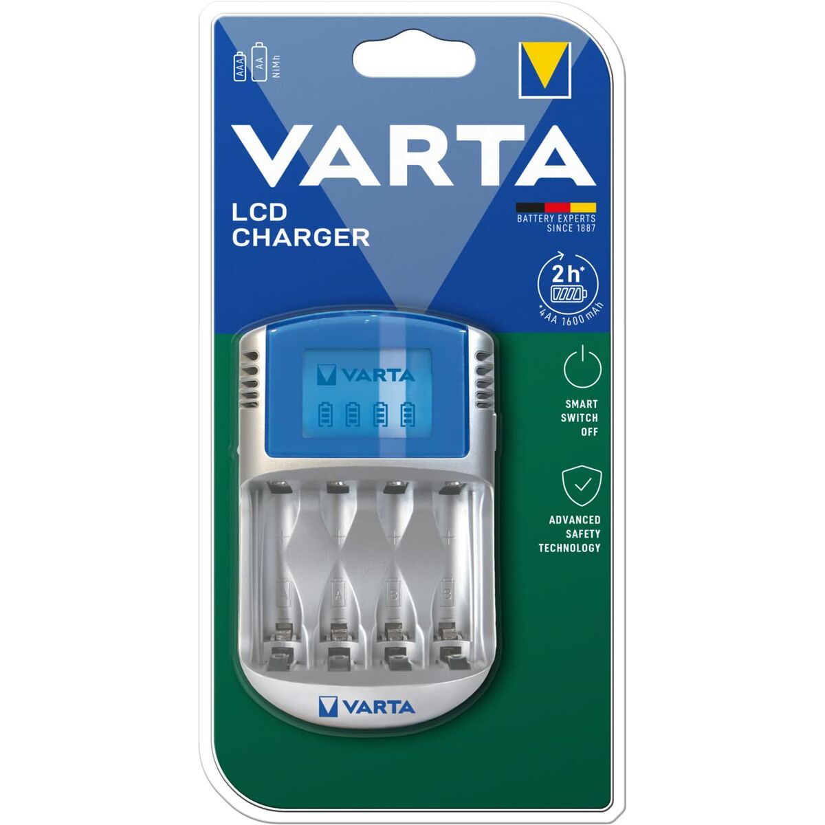 Varta - Battery charger 4 Batteries AA/AAA 12 V