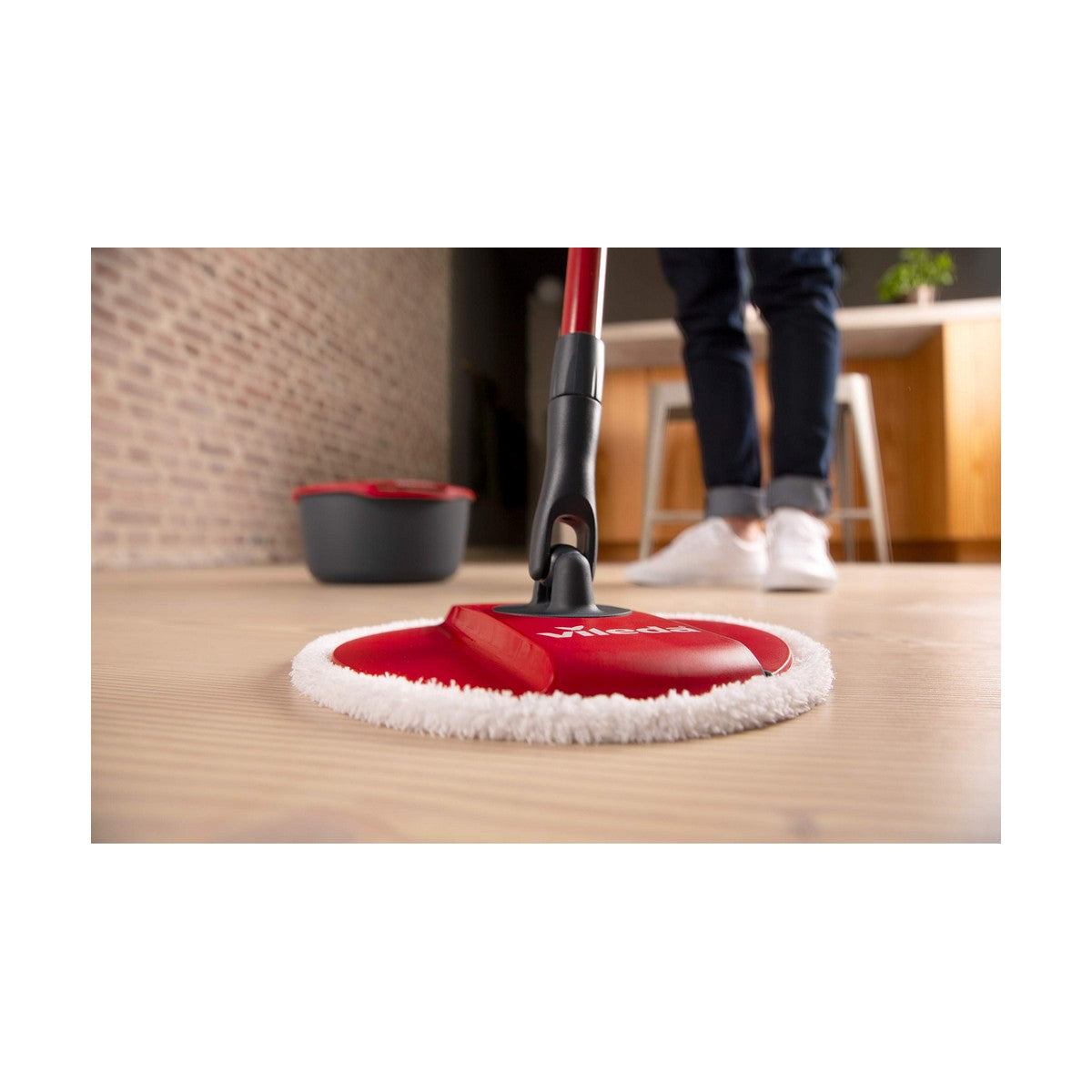 Vileda - Mop Replacement To Scrub Spin & Clean Microfibres