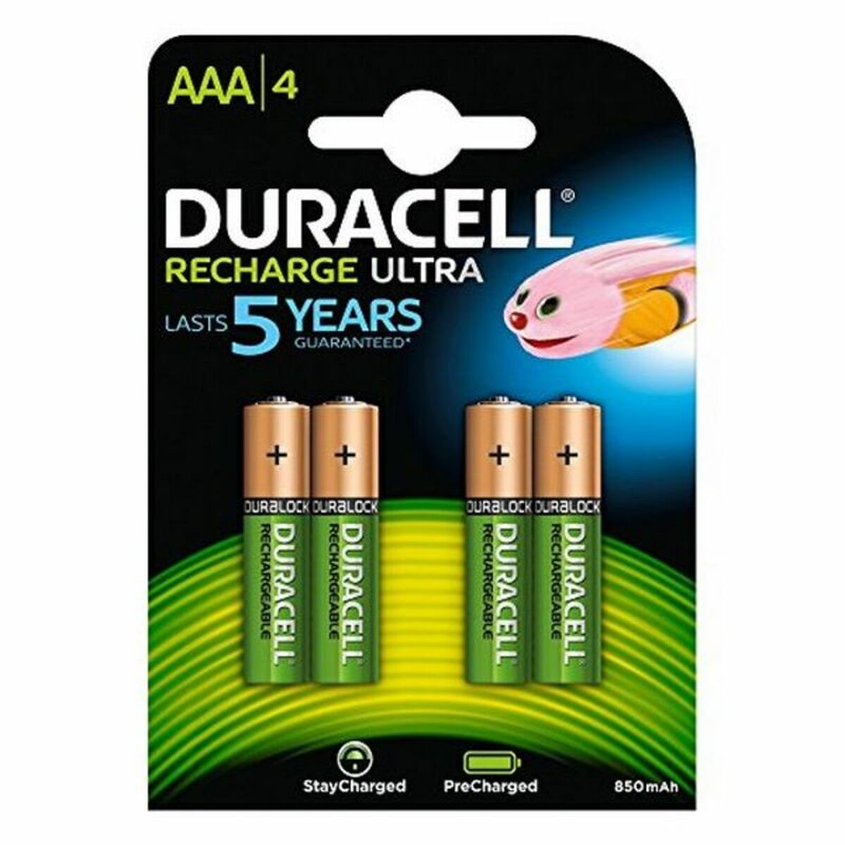 Rechargeable Batteries DURACELL DURHR03B4-850STCX5 1,2 V AAA (4 Units)