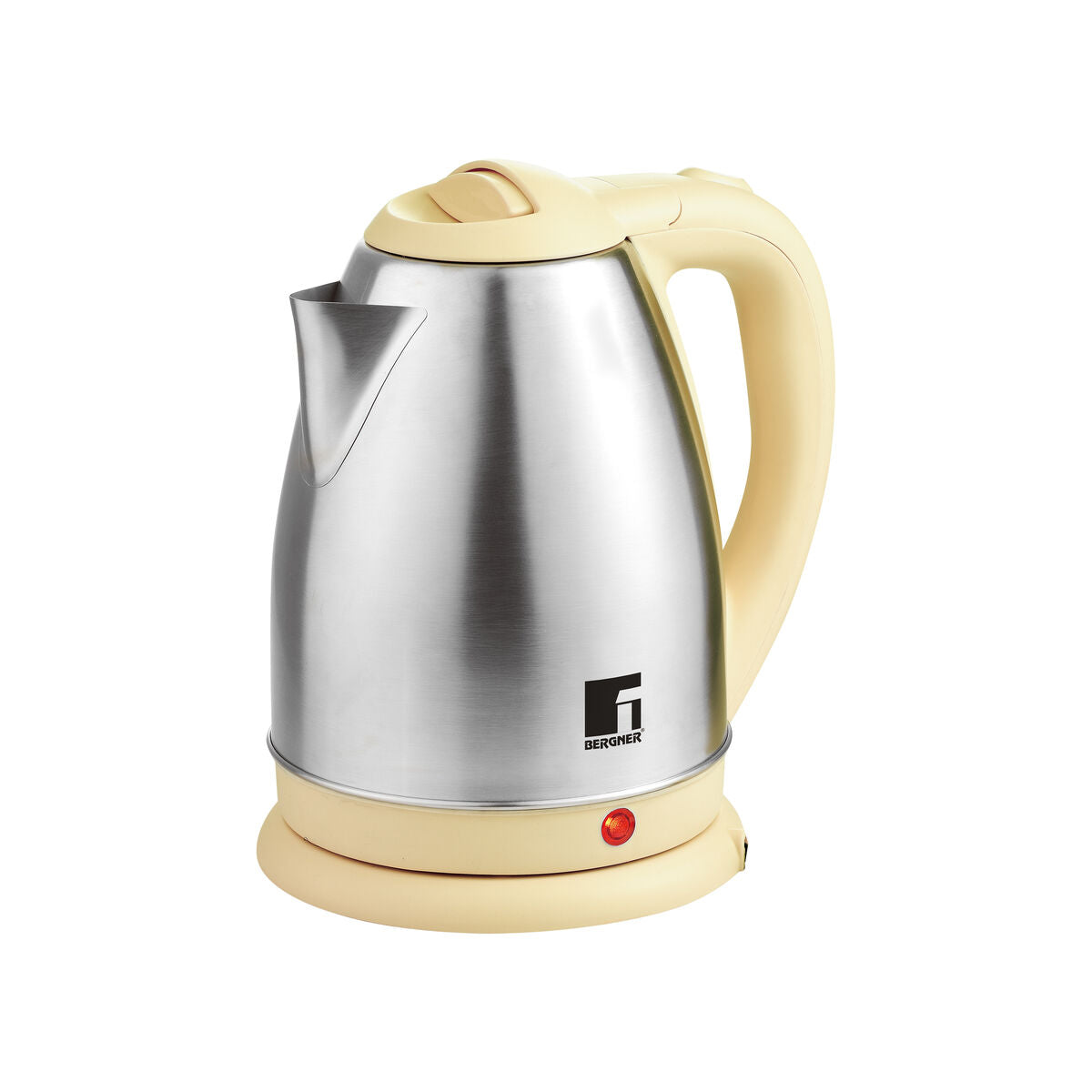 Electric Kettle with LED Light Bergner Yellow Stainless steel 1850 W 1,8 L