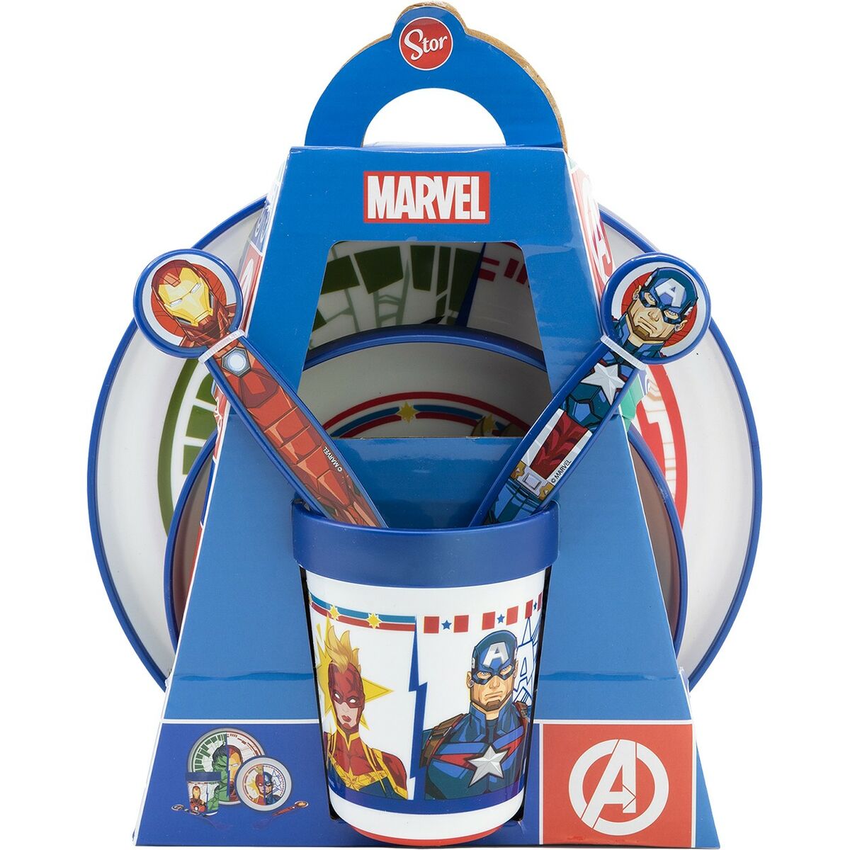 The Avengers - Children’s Dinner Set CZ11304 Plastic (5 Pieces)