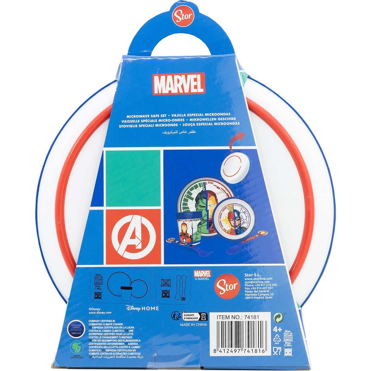 The Avengers - Children’s Dinner Set CZ11304 Plastic (5 Pieces)