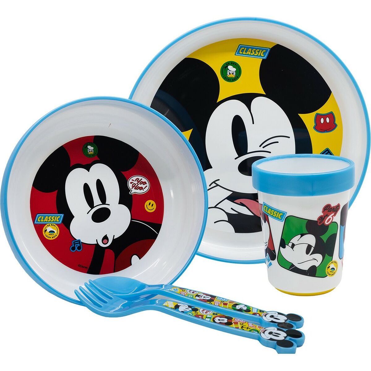 Mickey Mouse - Children’s Dinner Set CZ11306 Plastic (5 Pieces)