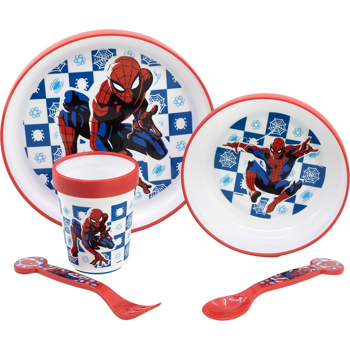 Spider-Man - Children’s Dinner Set CZ11308 Plastic (5 Pieces)