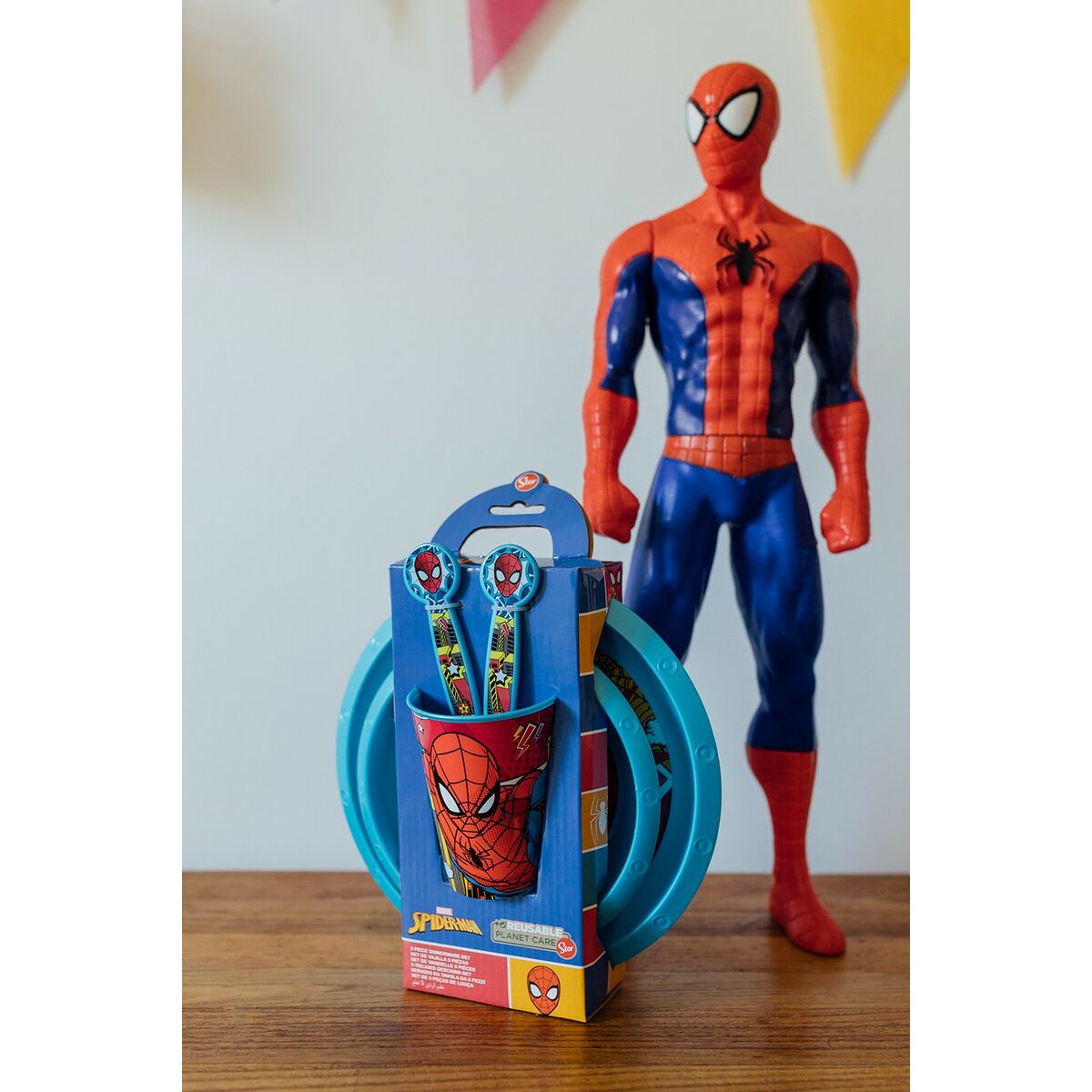 Spider-Man - Children’s Dinner Set CZ11313 Plastic (5 Pieces)