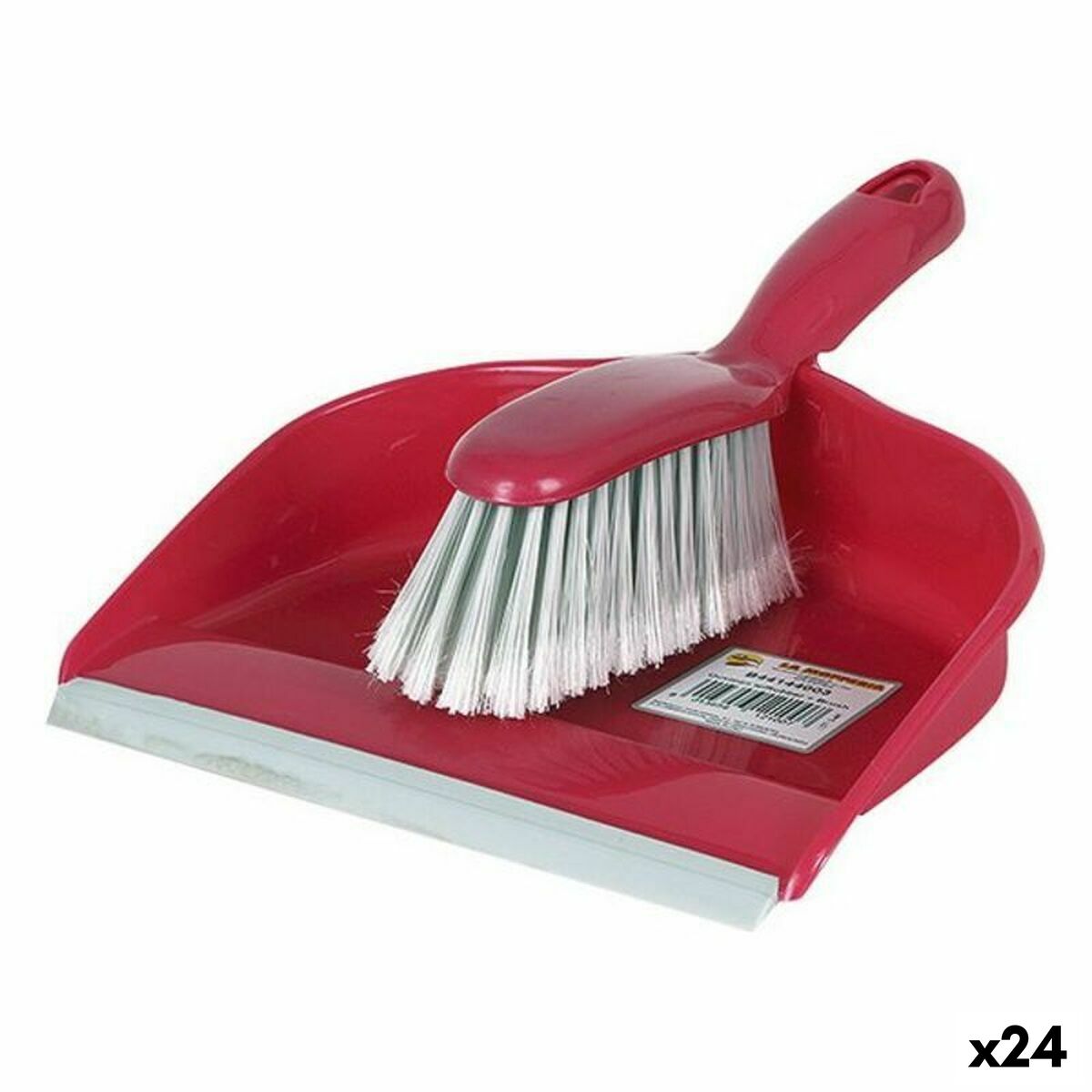 La Mopperia - Dustpan 39322 Brush Rubber 23 x 30,5 x 10 cm (24 Units) (23 x 30,5 x 10 cm)