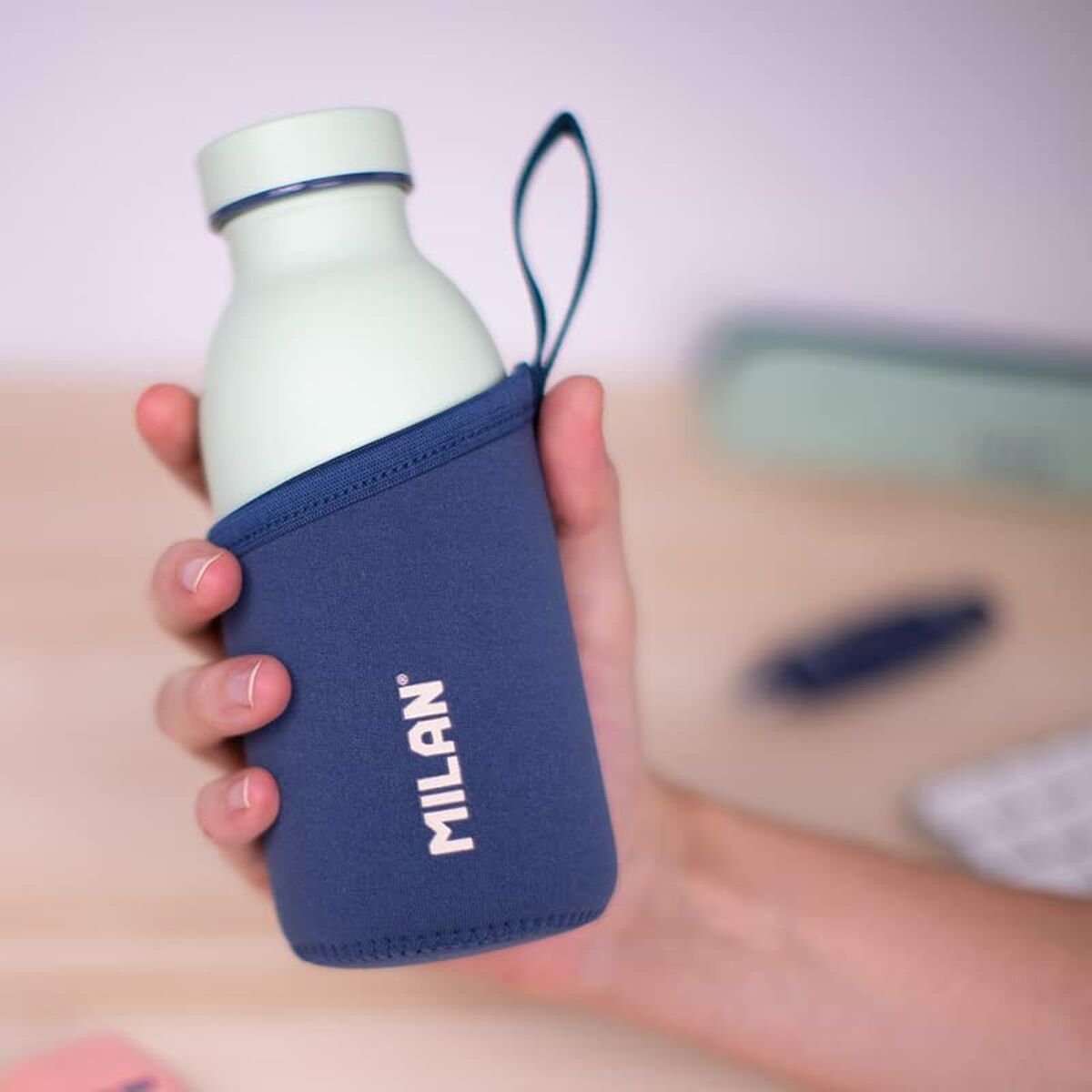 Milan - Insulated bottle sleeve Serie 1918 Navy, Blue 354 ml Neoprene