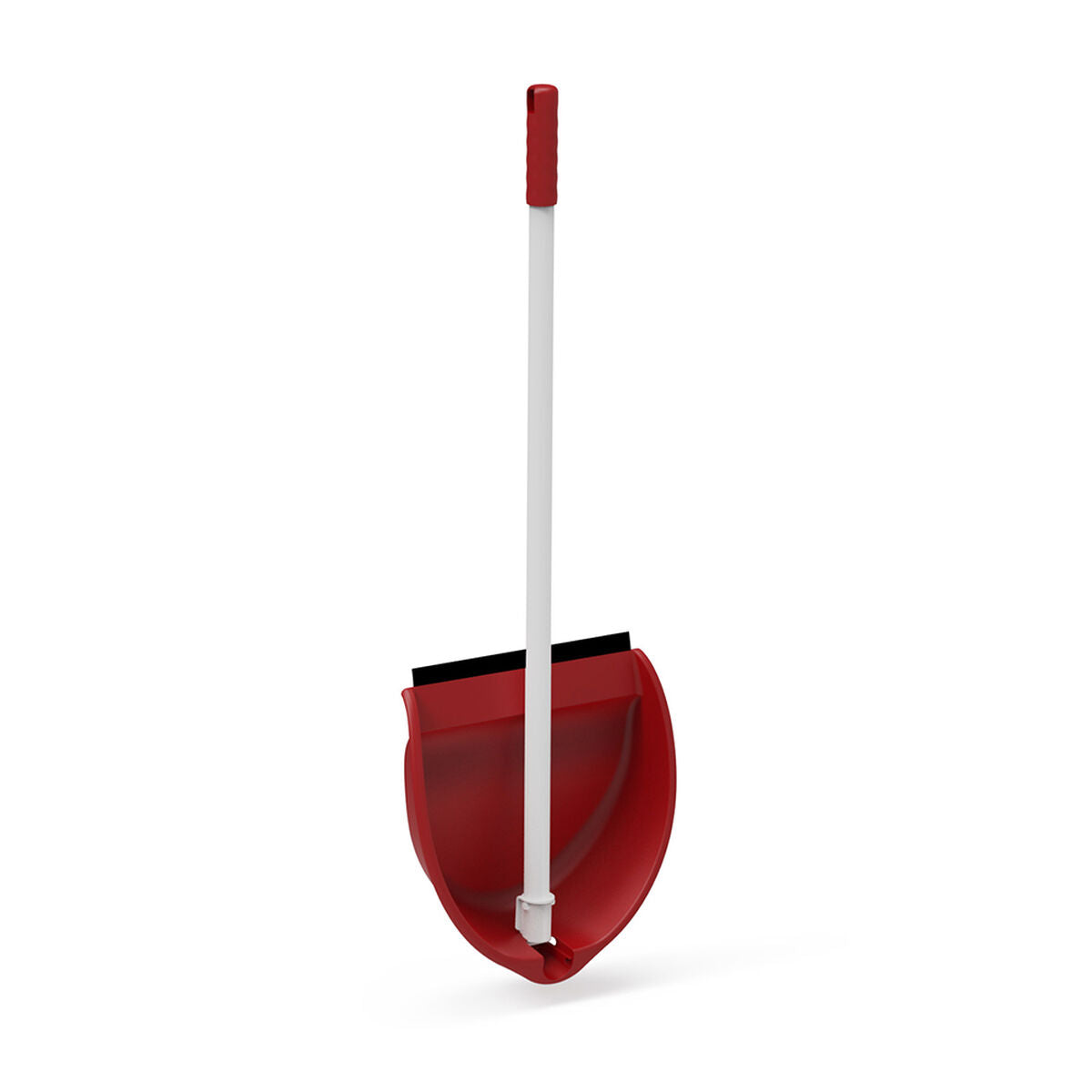 Plastiken - Dustpan, White, Red Plastic Foldable