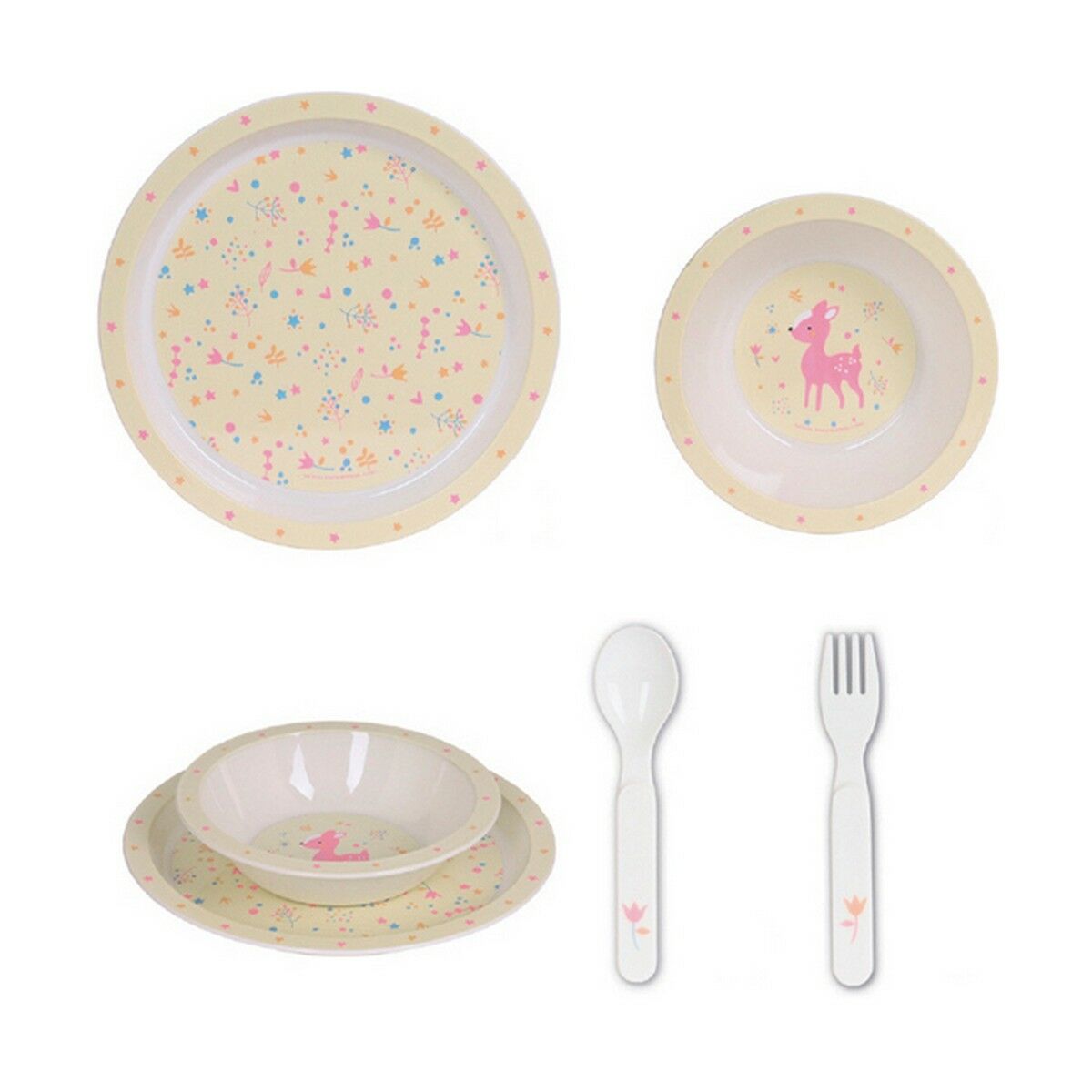 Safta - Children’s Dinner Set Forest Polyurethane (4 Pieces)