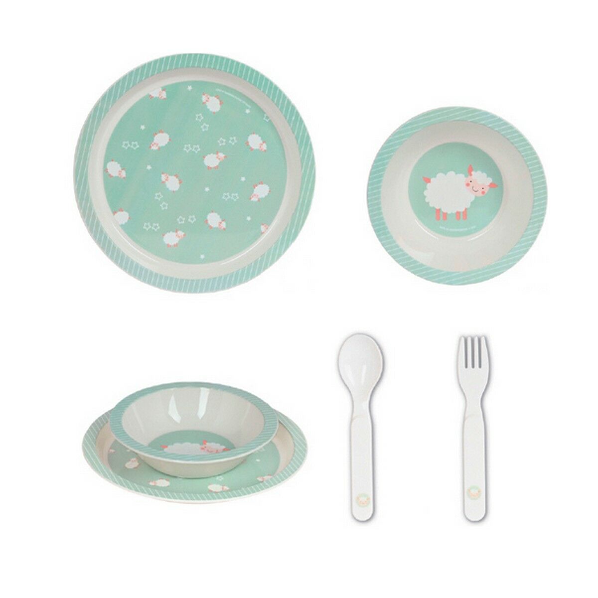 Safta - Children’s Dinner Set Ovejita Polyurethane (4 Pieces)