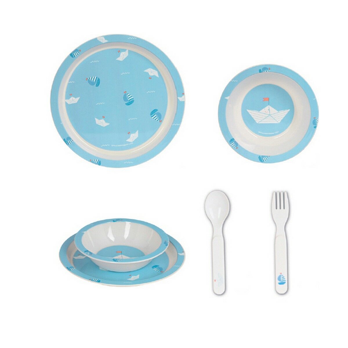 Safta - Children’s Dinner Set Ship Polyurethane (4 Pieces)