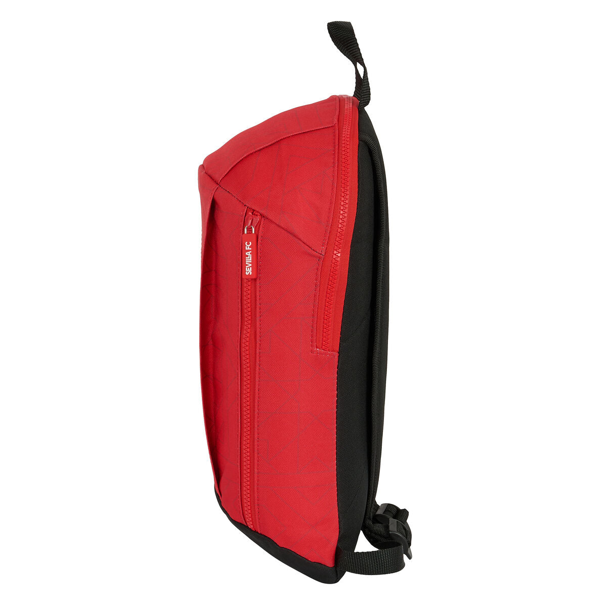 Sevilla Fútbol Club - Hiking Backpack, Black, Red 22 x 39 x 10 cm