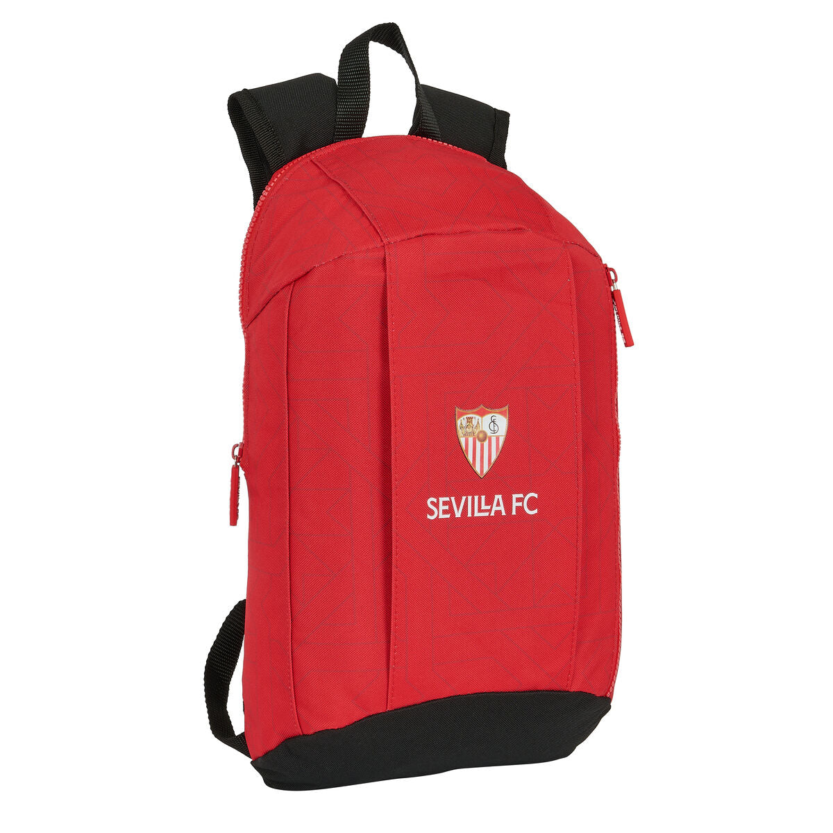 Sevilla Fútbol Club - Hiking Backpack, Black, Red 22 x 39 x 10 cm