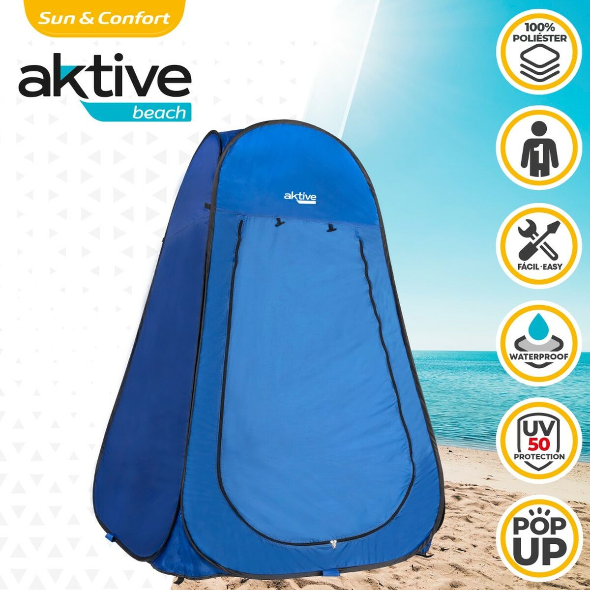 Tent Aktive 120 x 190 x 120 cm Blue