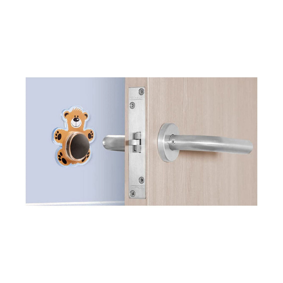 Inofix - Doorstop Doors Bear Adhesive Orange PVC