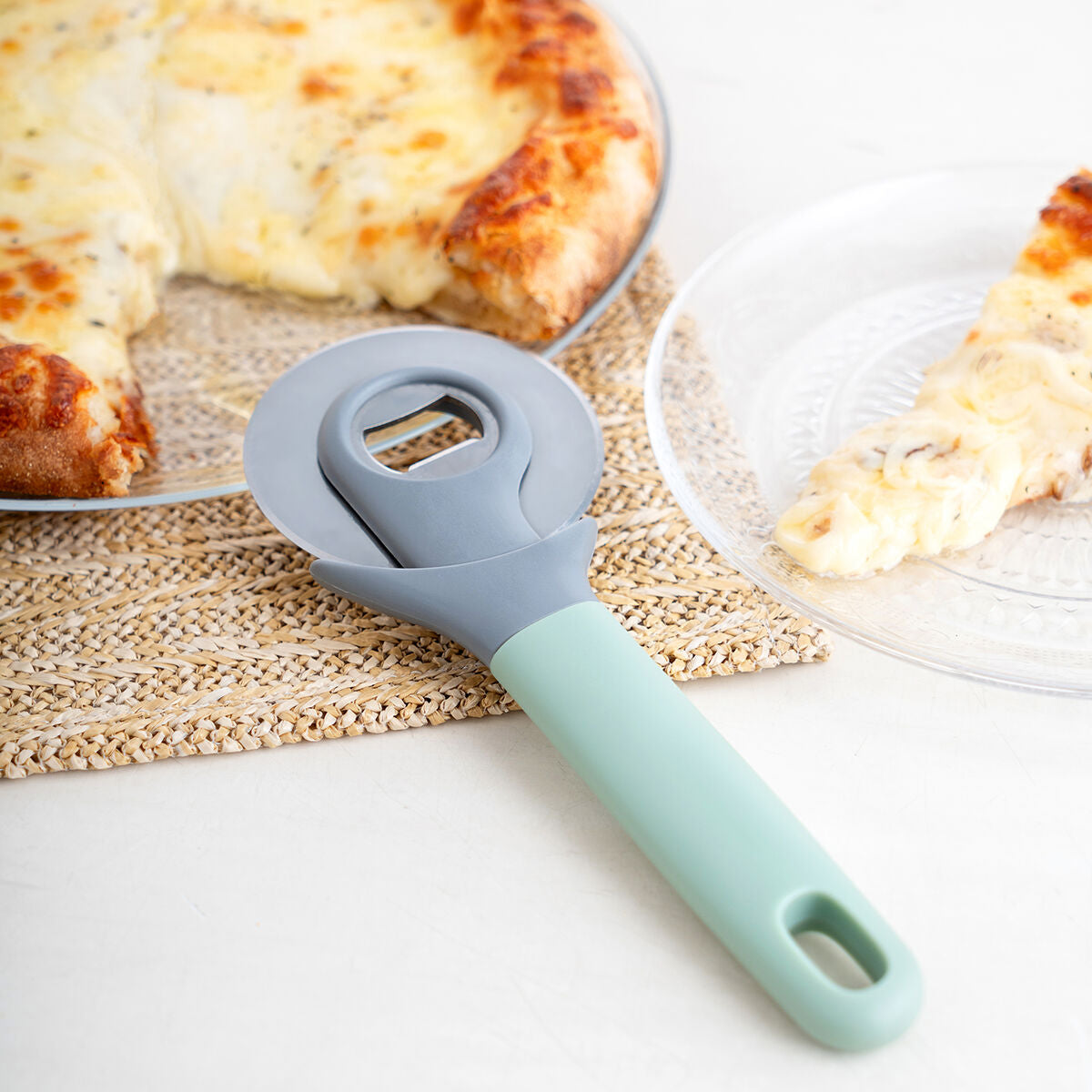 Quid - Pizza Cutter Ozon, Green, Metal 20 cm