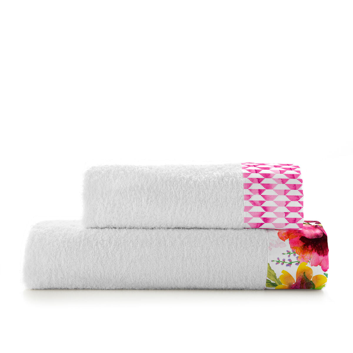 Towel set HappyFriday Cassia Multicolour 2 Pieces