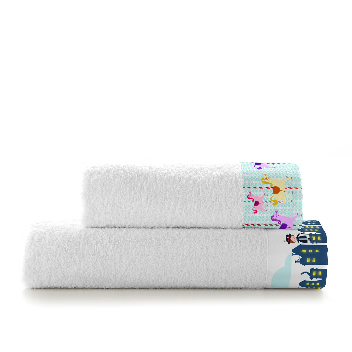 Towel set HappyFriday Mr Fox Nanny Multicolour 2 Pieces