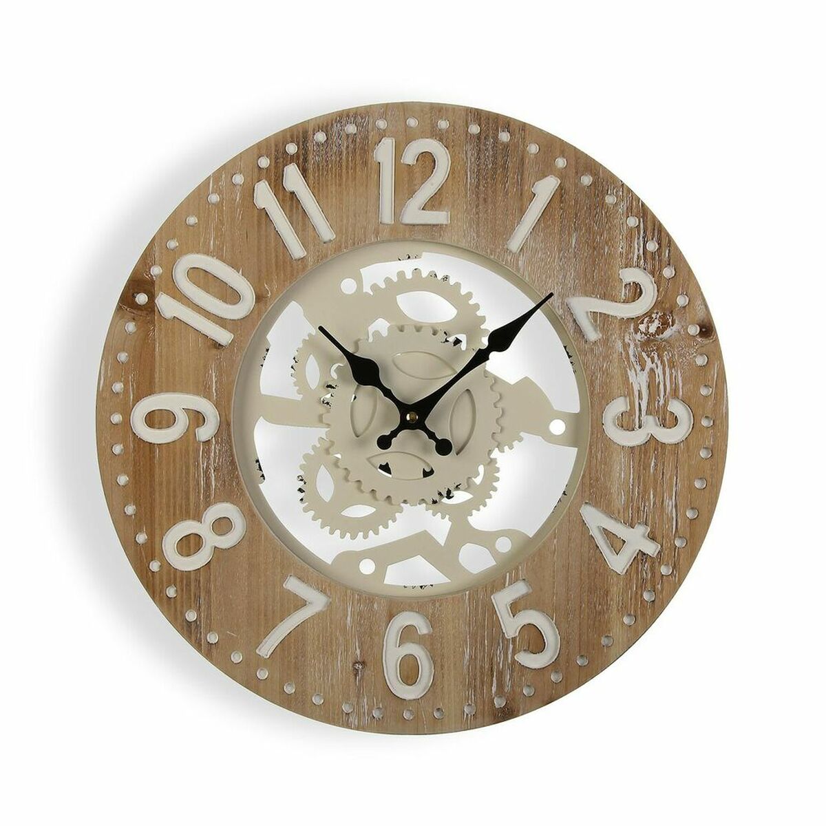 Wall Clock Versa 40 x 4,5 x 40 cm Metal MDF Wood