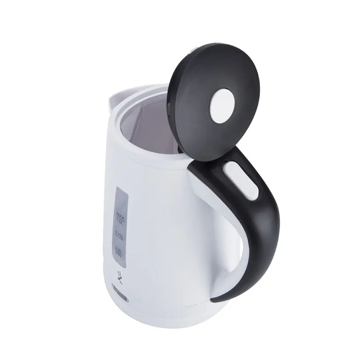 Kettle JATA White Black Stainless steel Plastic 2000 W 1 L