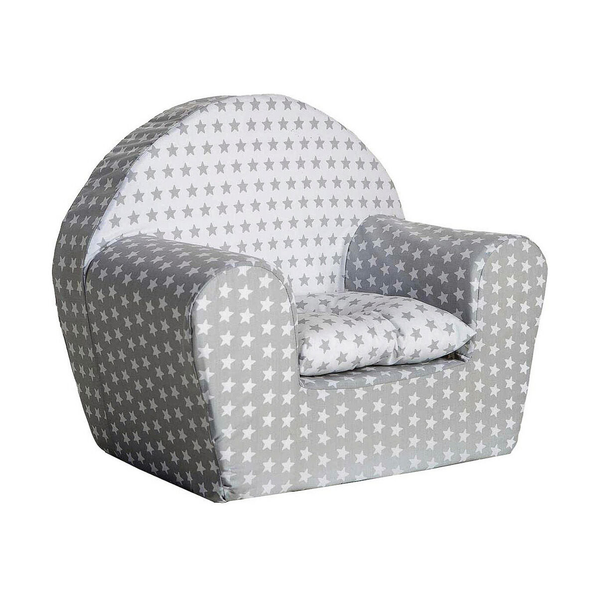 BigBuy Home - Child's Armchair, Grey Stars