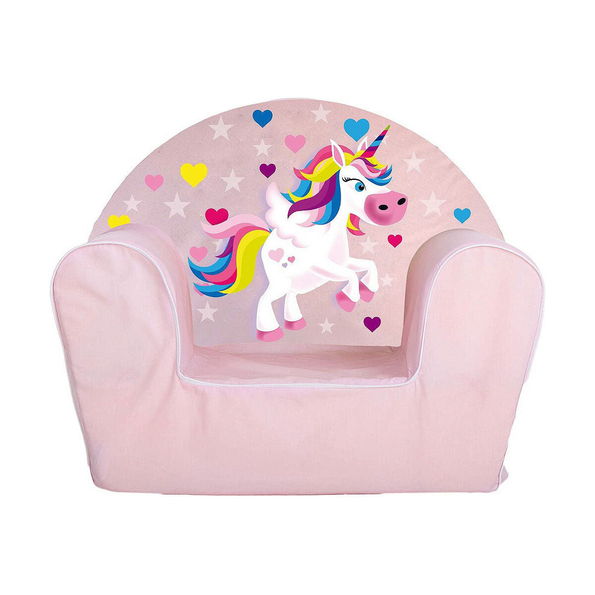 BigBuy Home - Child's Armchair Light, Pink Unicorn