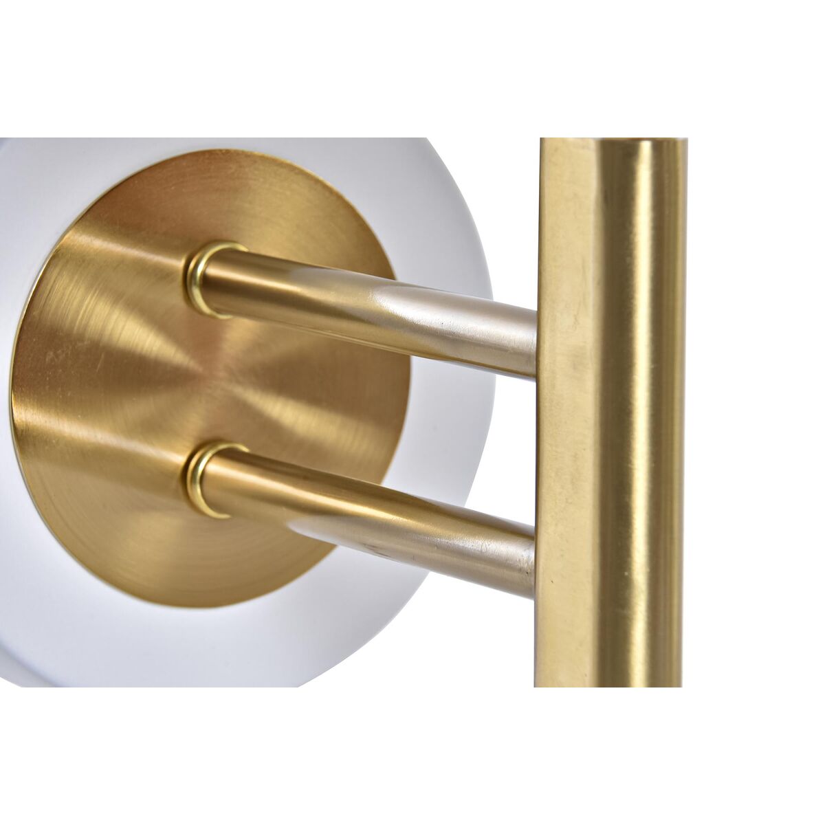 Wandleuchte DKD Home Decor Gold Metall Weiß 220 V 25 W Moderne (19 x 25 x 30 cm)