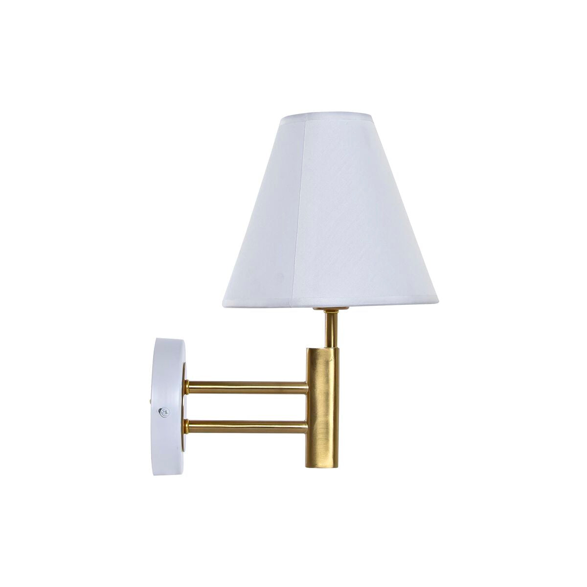 Wandleuchte DKD Home Decor Gold Metall Weiß 220 V 25 W Moderne (19 x 25 x 30 cm)
