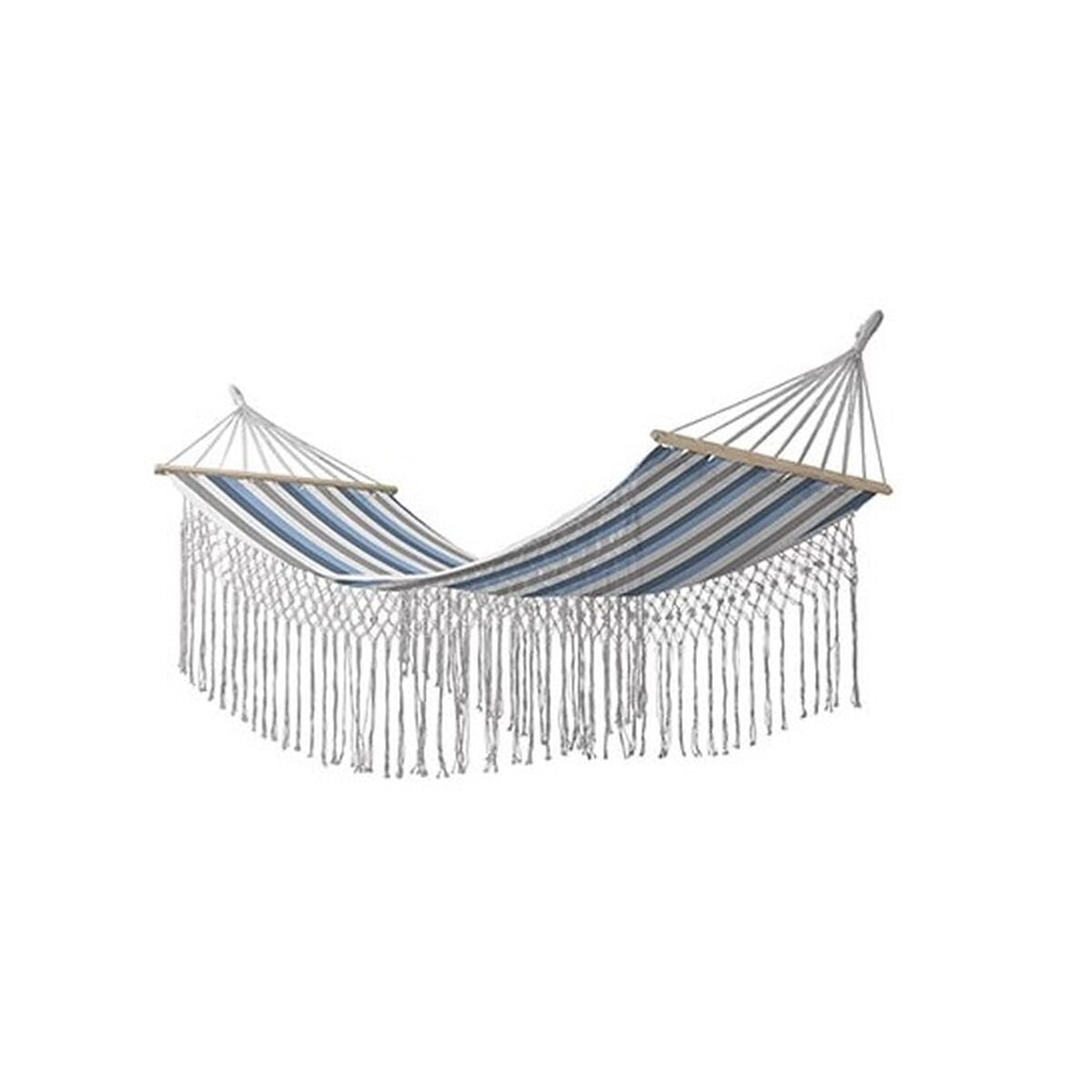 DKD Home Decor - Hammock Stripes, Blue, White (200 x 100 x 5 cm)