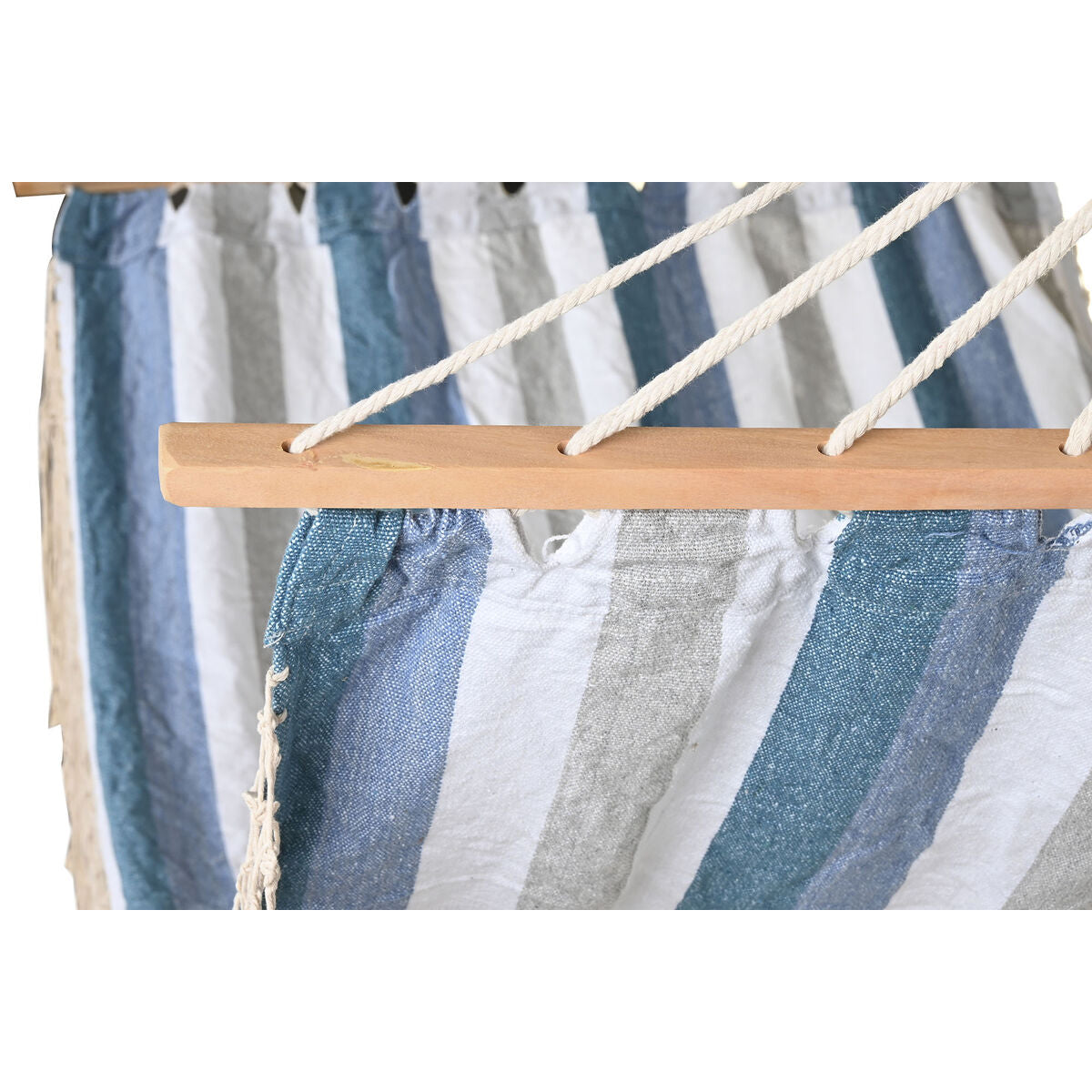 DKD Home Decor - Hammock Stripes, Blue, White (200 x 100 x 5 cm)