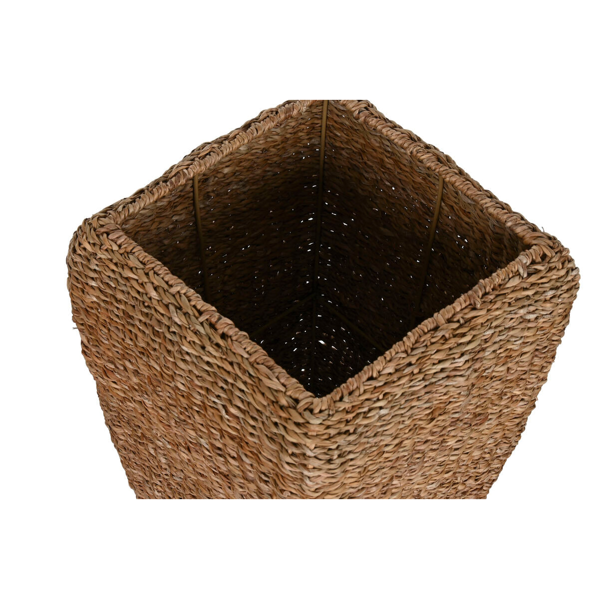 Set of Planters Home ESPRIT Natural Metal Natural Fibre 40 x 40 x 70 cm (3 Pieces)