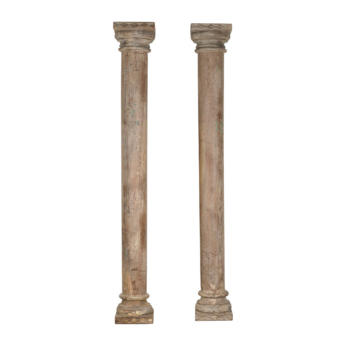 Garden statues Home ESPRIT Teak 40 x 40 x 287 cm Column