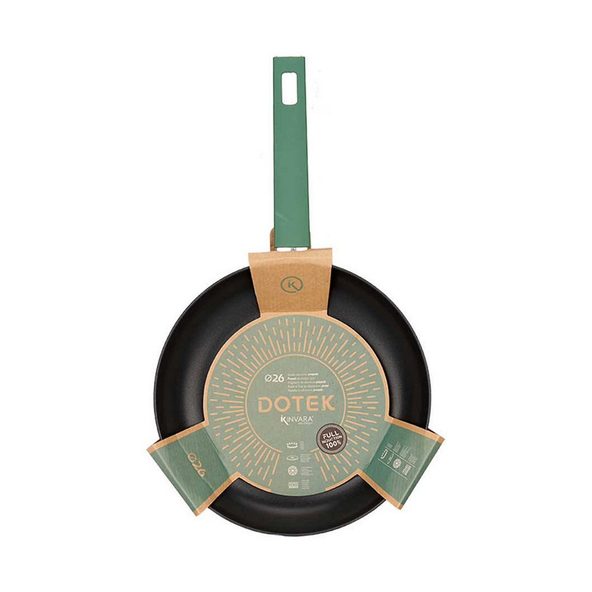 Non-stick frying pan Black Green Ø 26 cm Aluminium