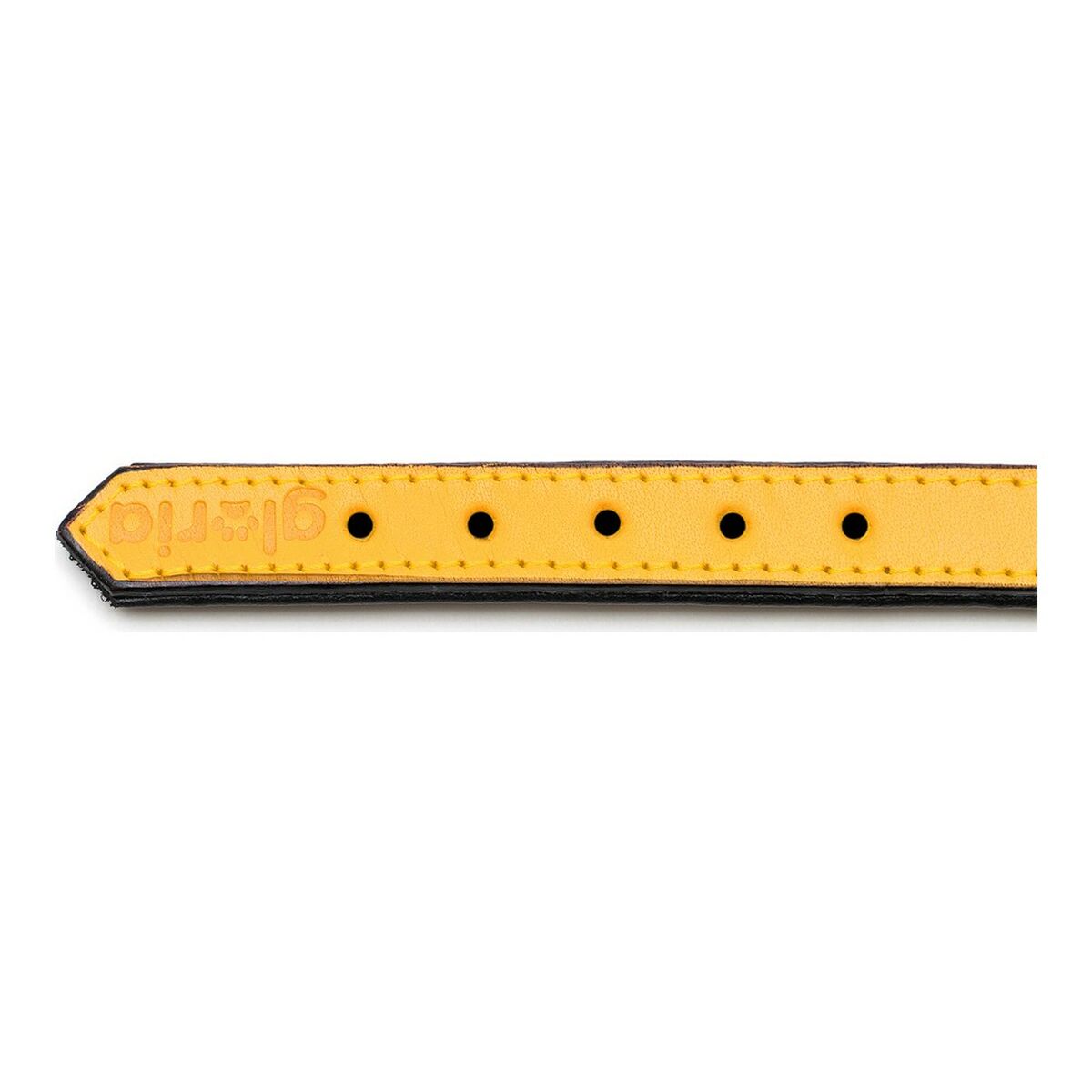 Dog collar Gloria Padded Yellow (30 x 1,5 cm)