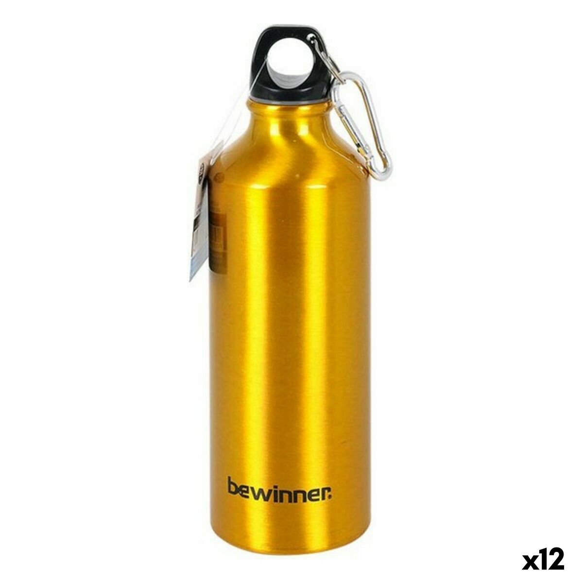 Water bottle Bewinner Aluminium 500 ml 6,5 x 21 cm (12 Units) (500 ml)