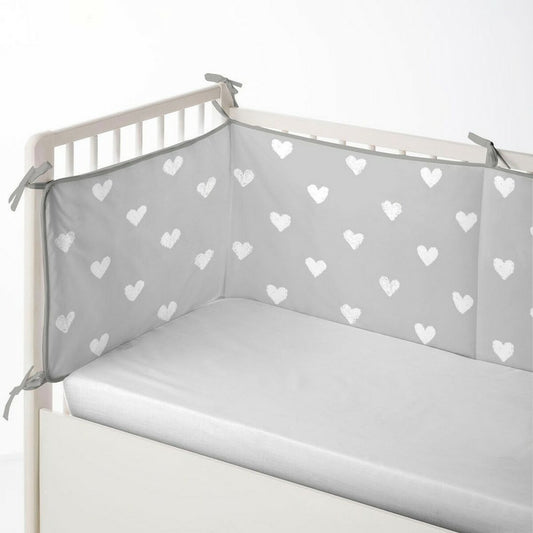 Cool Kids - Cot protector Hearts (60 x 60 x 60 + 40 cm)