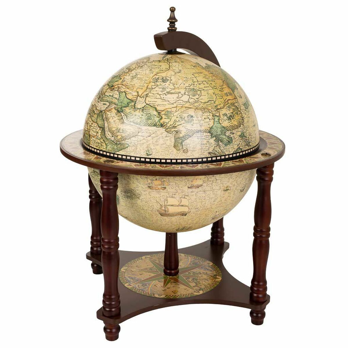 Alexandra House Living - Globe, Brown 42 x 57 x 42 cm Wine Rack