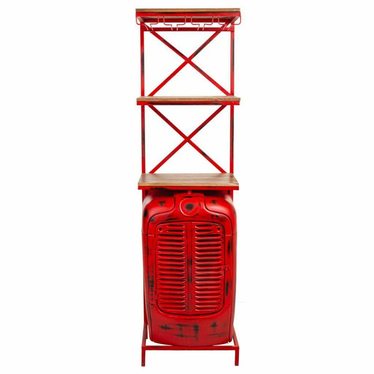 Alexandra House Living - Bar unit, Red 40 x 185 x 84 cm