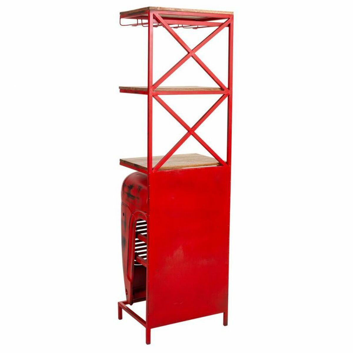 Alexandra House Living - Bar unit, Red 40 x 185 x 84 cm