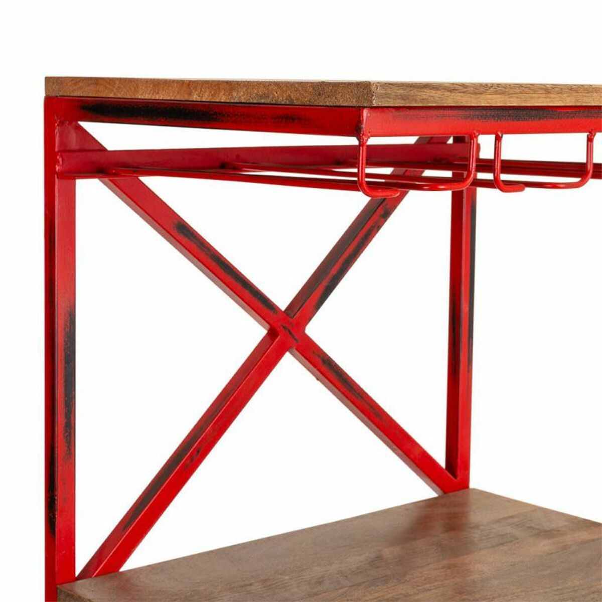 Alexandra House Living - Bar unit, Red 40 x 185 x 84 cm