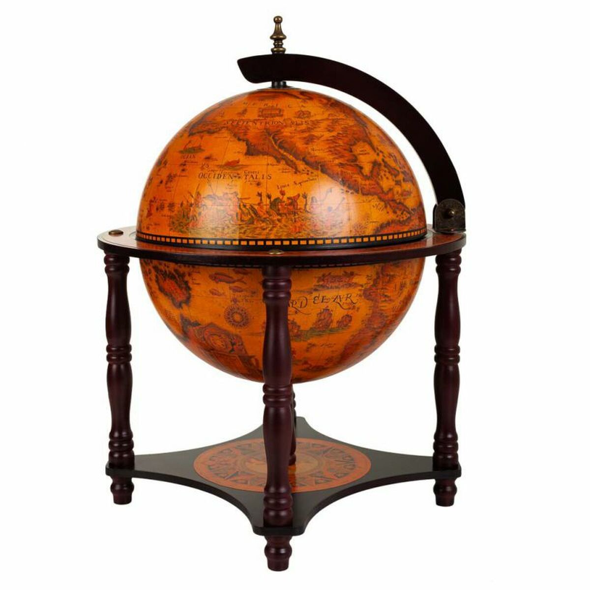 Alexandra House Living - Globe, Brown 42 x 57 x 42 cm Wine Rack