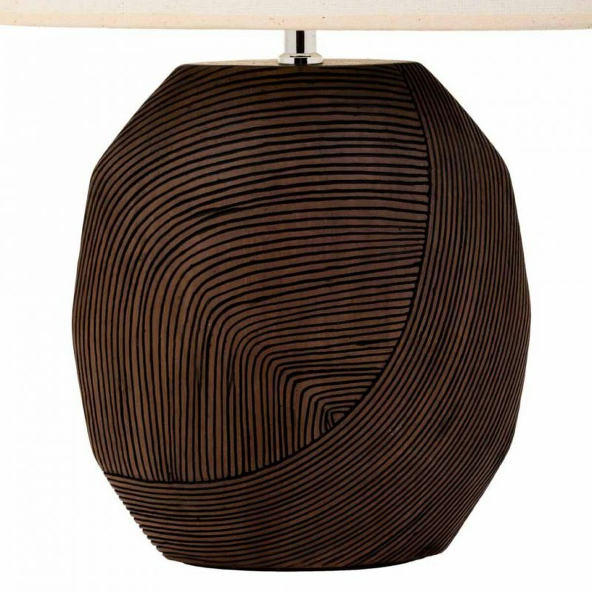 Desk lamp Alexandra House Living Brown Polyresin 220-240 V 12 x 34 x 24 cm