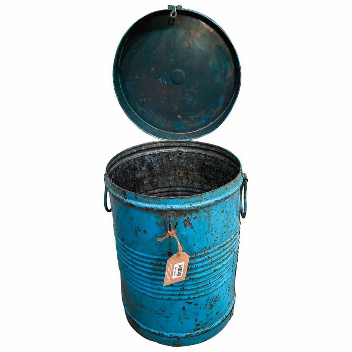 Decorative canister Alexandra House Living Blue Iron Traditional style 32 x 49 x 32 cm